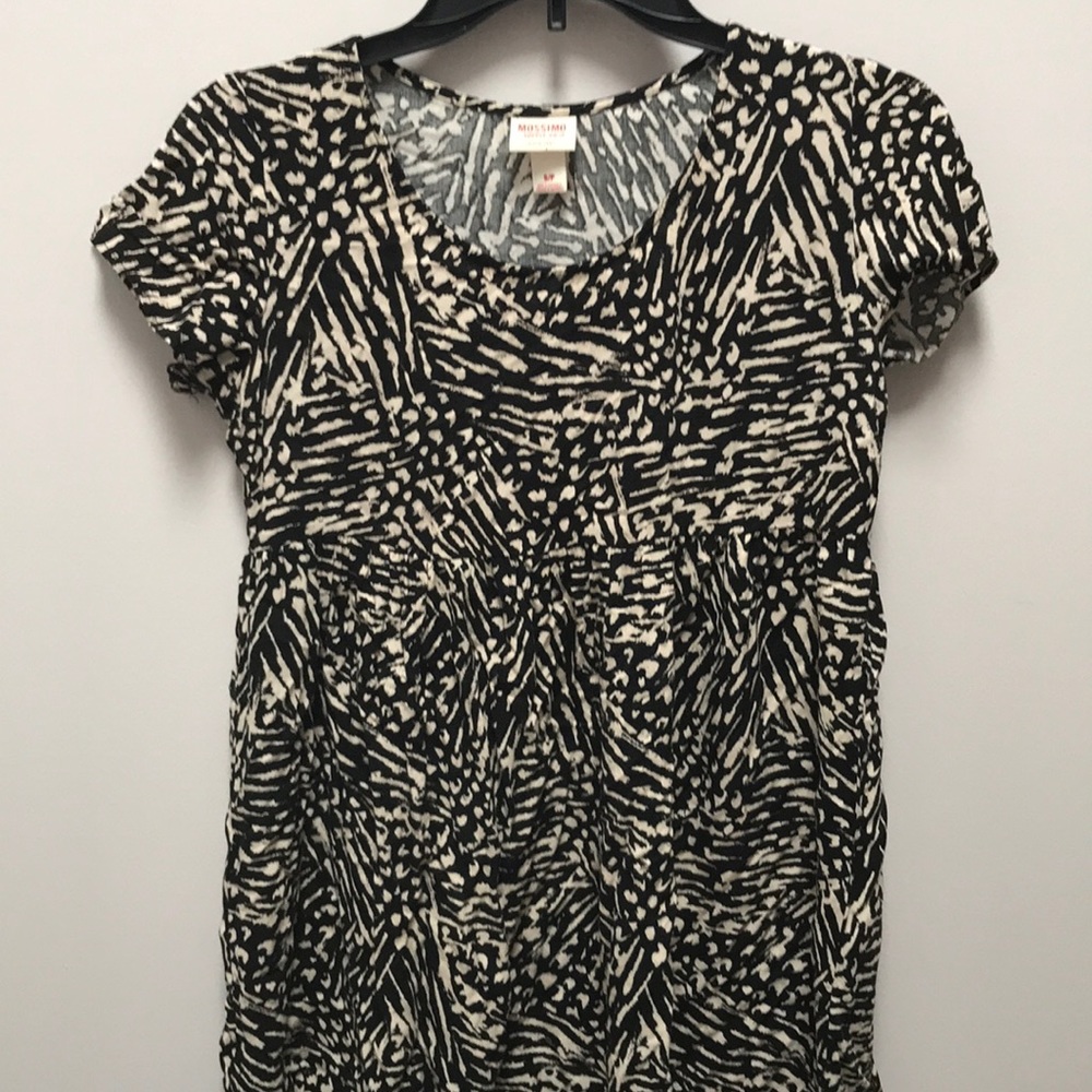 Black and Tan Mossimo Babydoll Dress